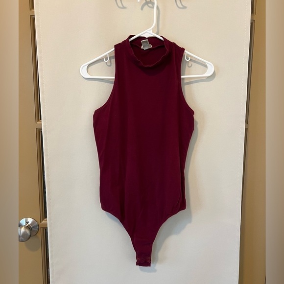 Bozzolo Tops - Bozzolo High Neck Racerback Body Suit